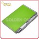 Hot Sale Pocket Anodized Aluminium Leather Notebook with Ball Pen